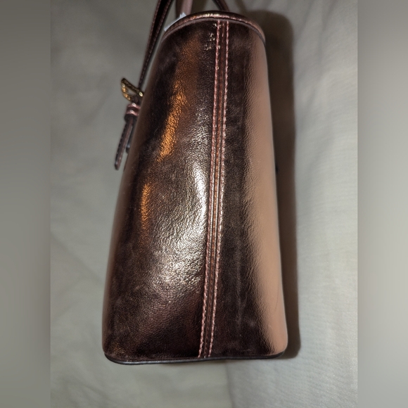 Michael Kors Jet Set Primrose Metallic XS Carryall Top Zip Tote Bag Purse NWT - Picture 6 of 8